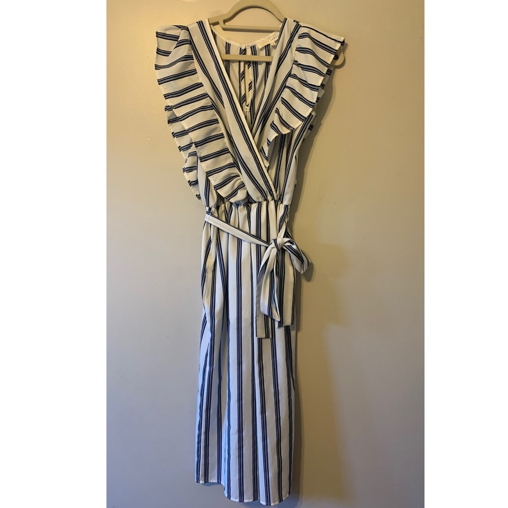 Blue Lemon Striped Jumpsuit